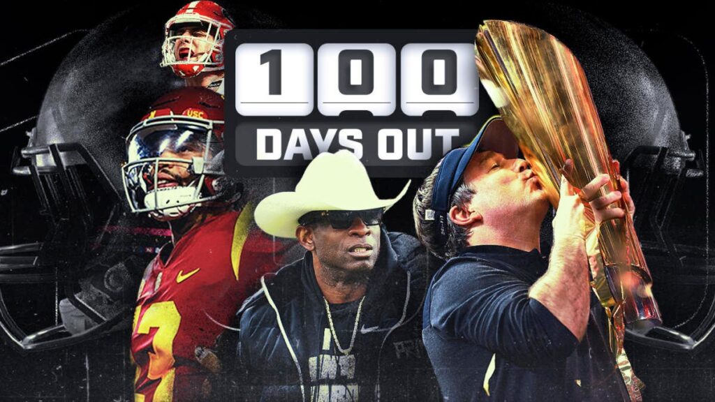 100 Days Out: College football names, games, storylines to follow as we count down to the 2023 season
